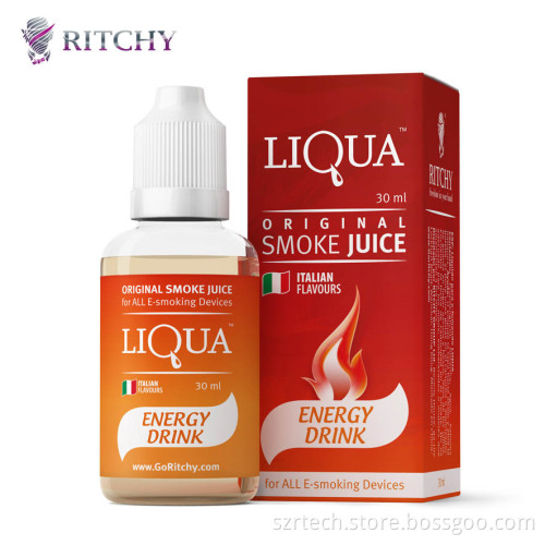 E-Liquid, Available in Various Flavors and Sizes